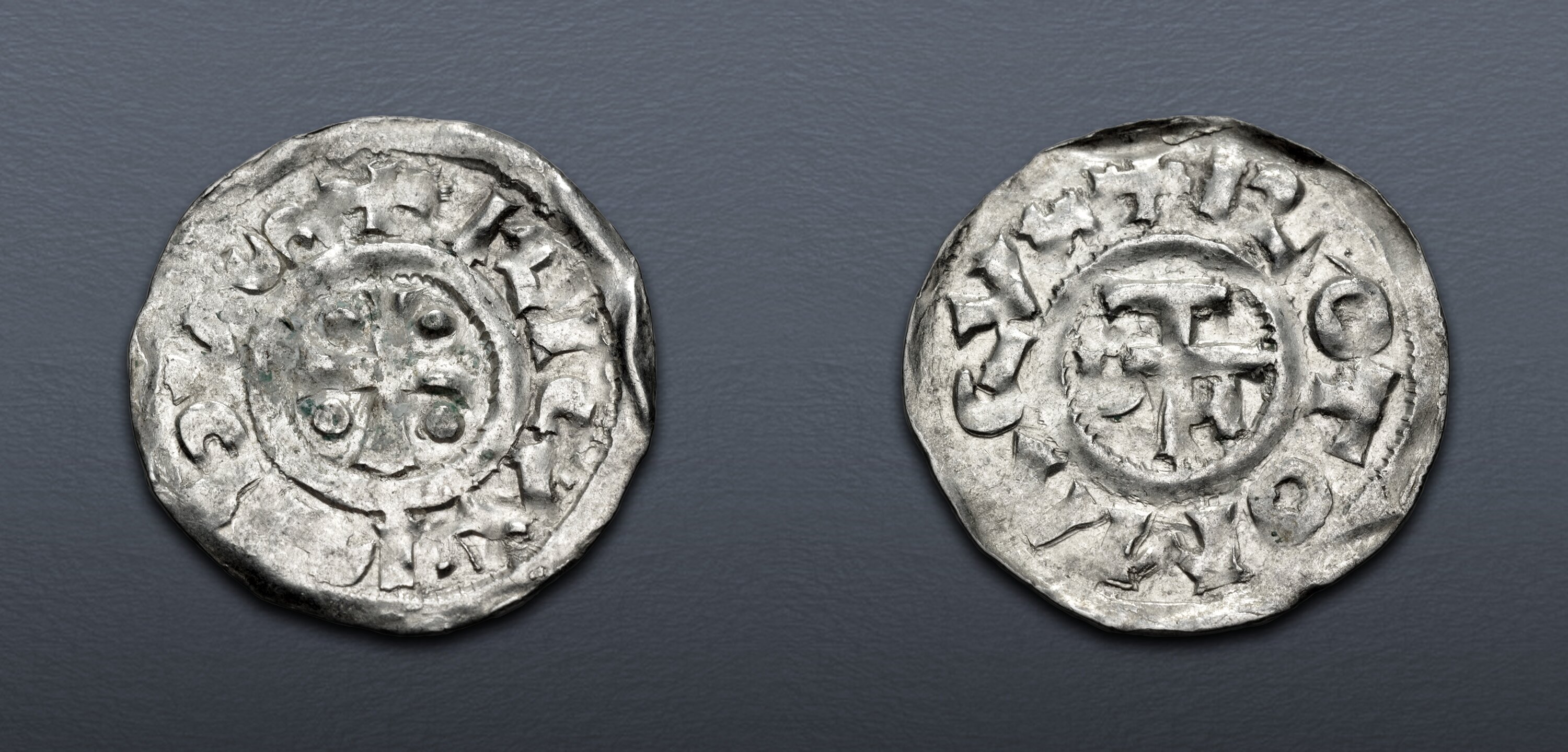 FRANCE, Provincial. Normandie (Duchy). Richard I. 943-996. AR Denier ...