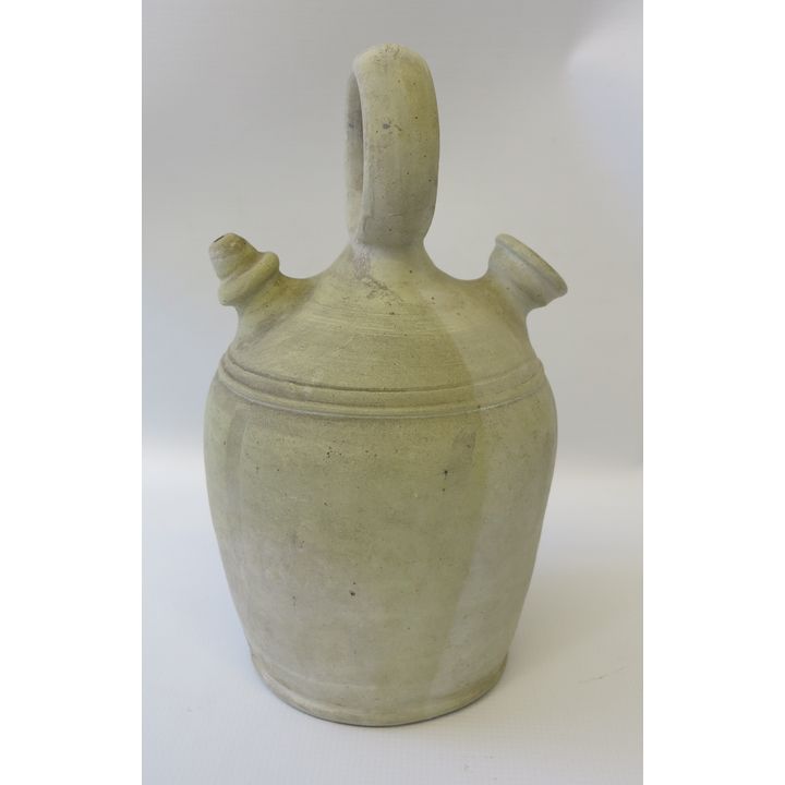 SPANISH STONEWARE LIQUOR FLASK