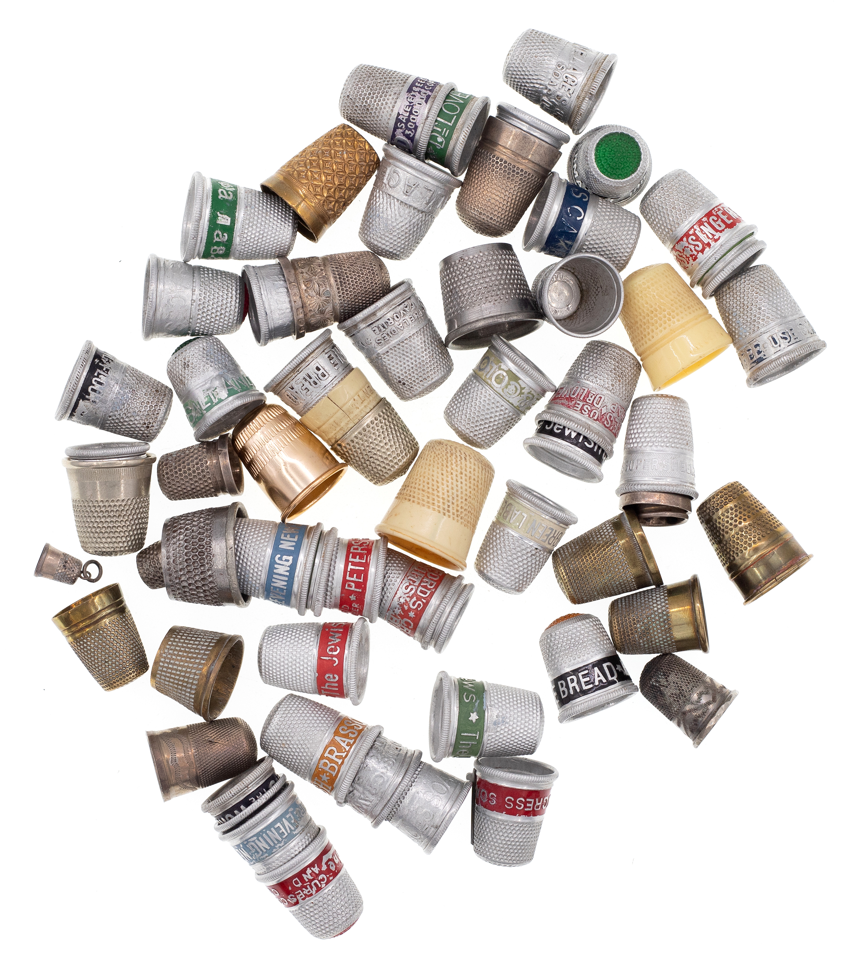 Europe, Collection of Thimbles, 1880 - 1940, VGC