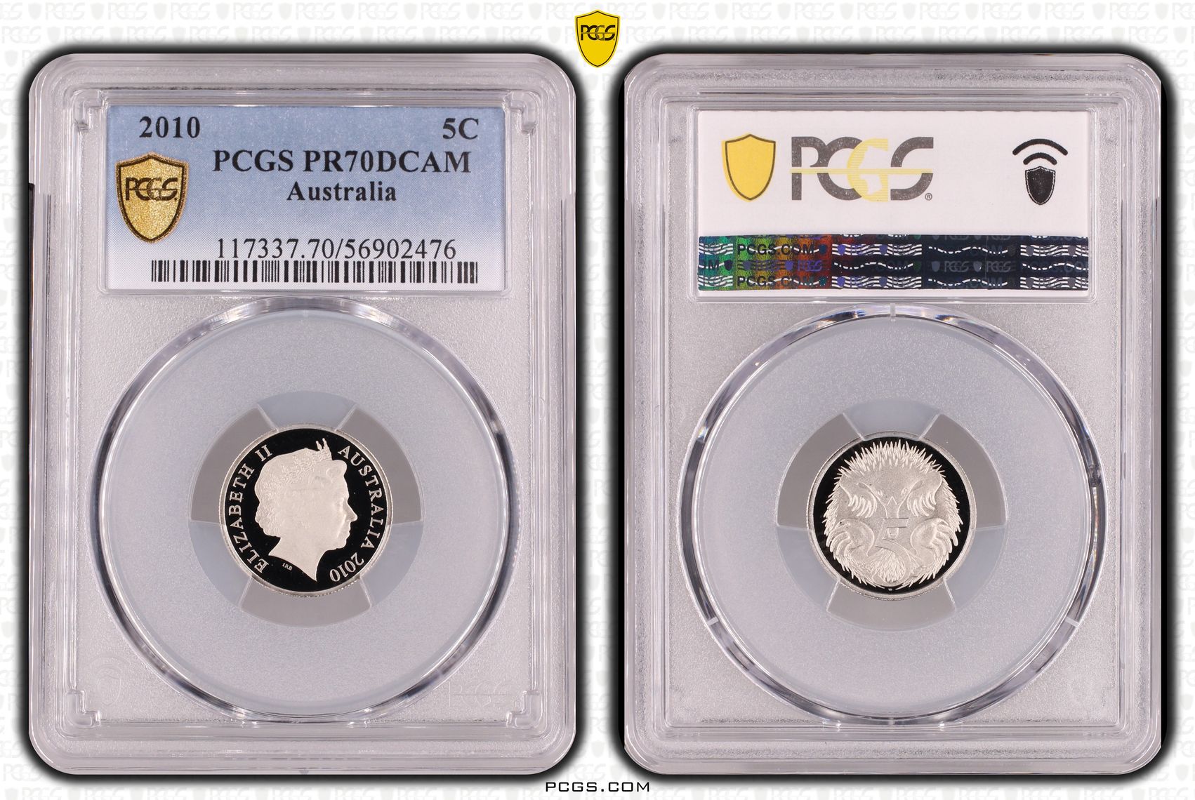 Five Cent, 2010, PCGS PR70DCAM
