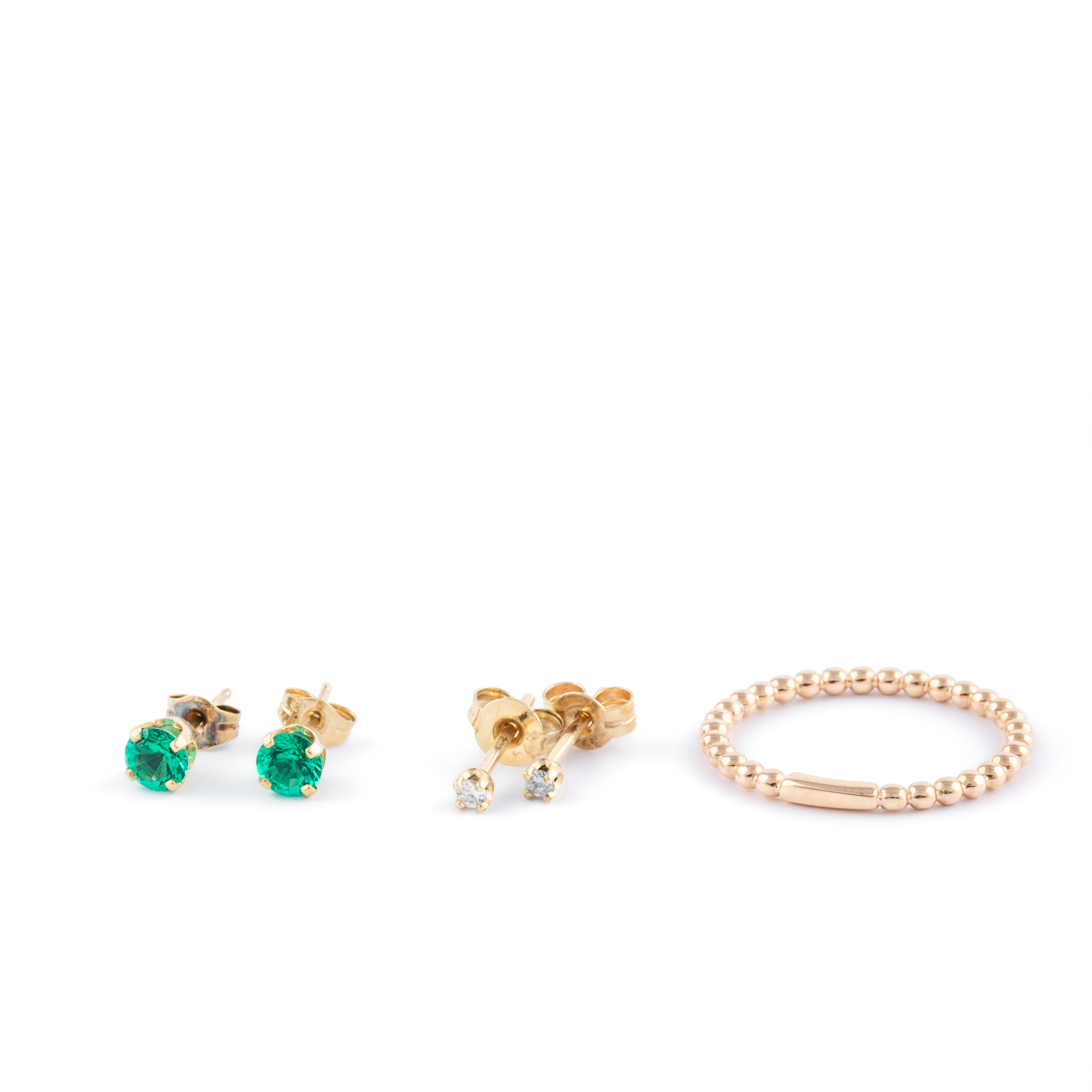 79 · Earrings & Ring 9ct
