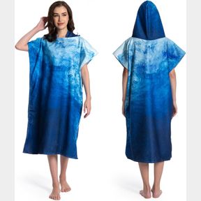MOKANI SURF PONCHO HOODED BEACH TOWEL, BATH TOWELS FOR WOMEN AND MEN, EXTRA LARGE QUICK DRY CHANGING ROBE FOR SWIMMING SURFING OUT