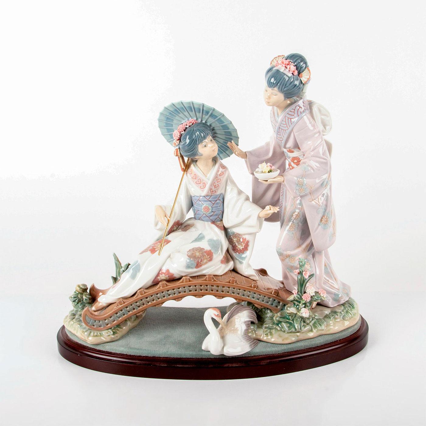 Lladro Spain Porcelain Figurine of Young Japanese Geisha Girl