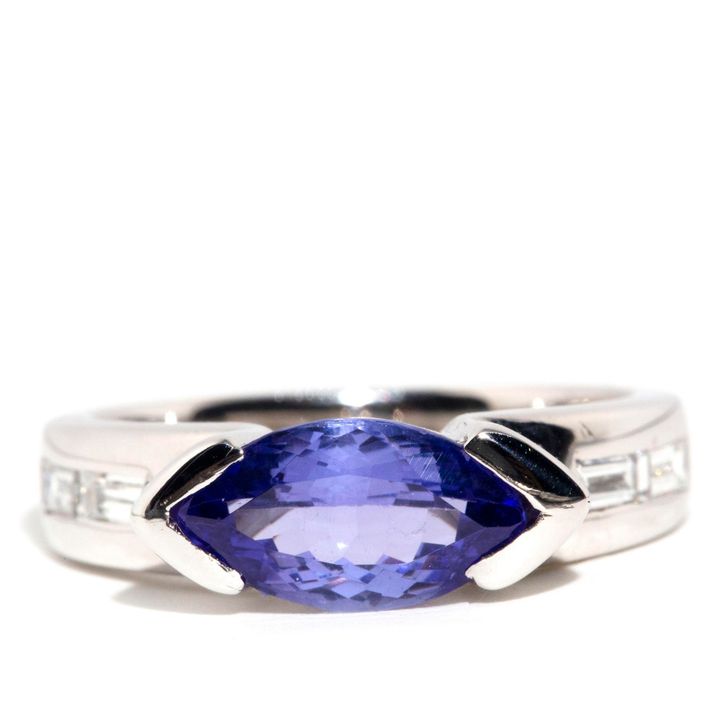 18 Carat Tanzanite and Diamond Ring