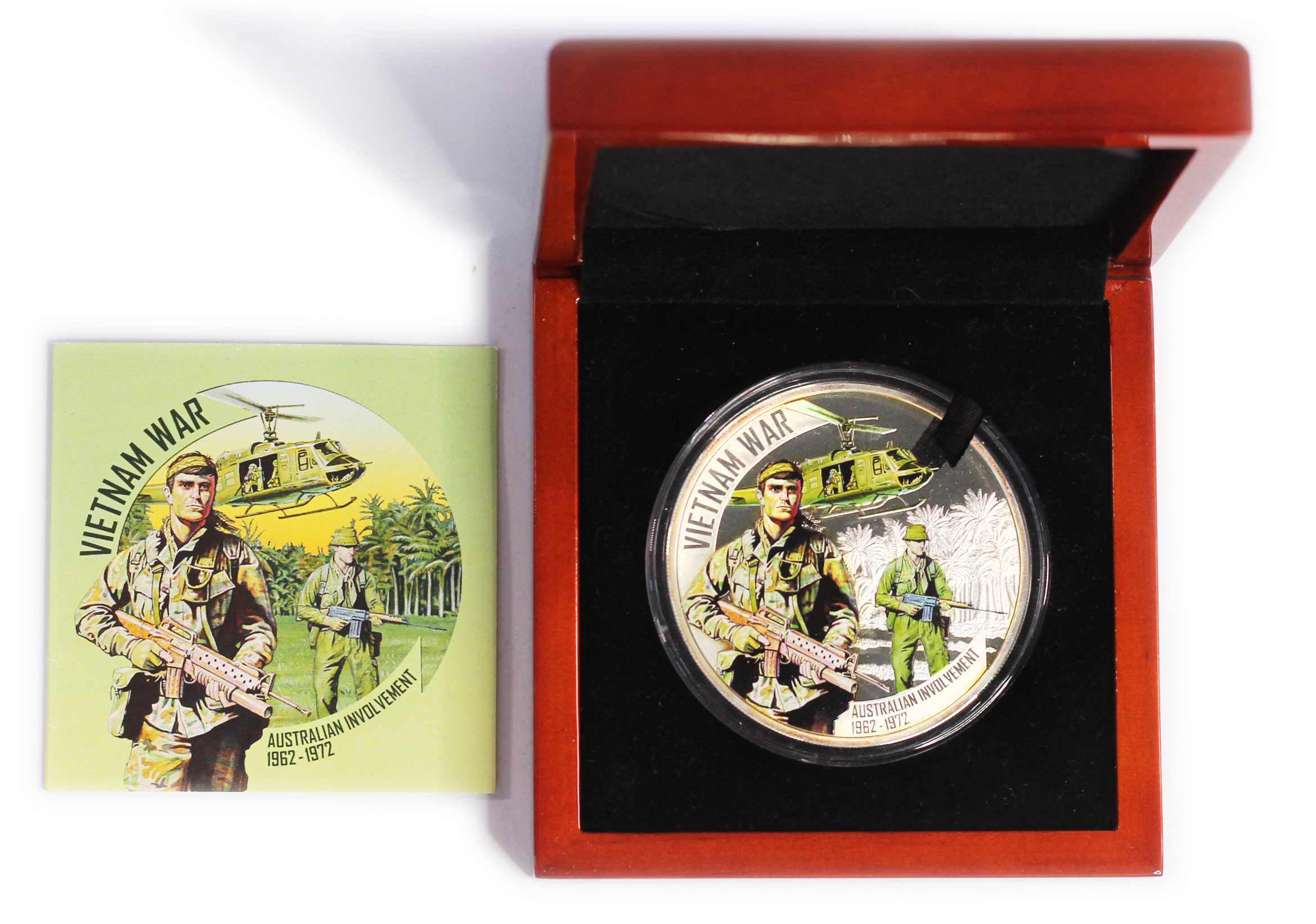 2012 Sherwood Niue Vietnam War $5 5oz Silver Proof Coin