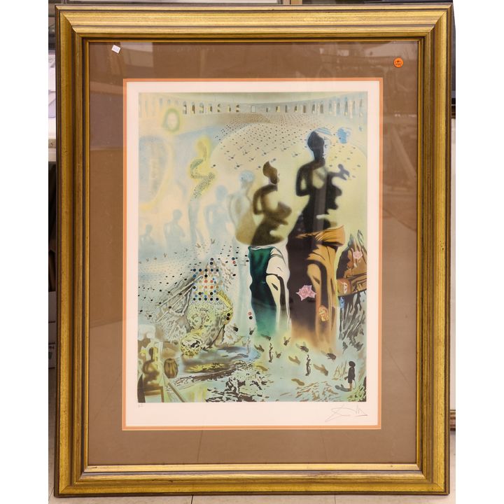 After Salvador Dali ''HallucinogenicToreader'' S/N Lithograph Framed