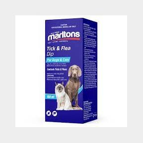 51685/1289-Marltons - Tick Flea Dip - For Dogs Cats - 100ml - | SJ (SB5)