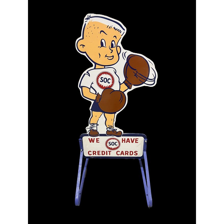 Soc We Have Credit Cards Curb Side Display Sign