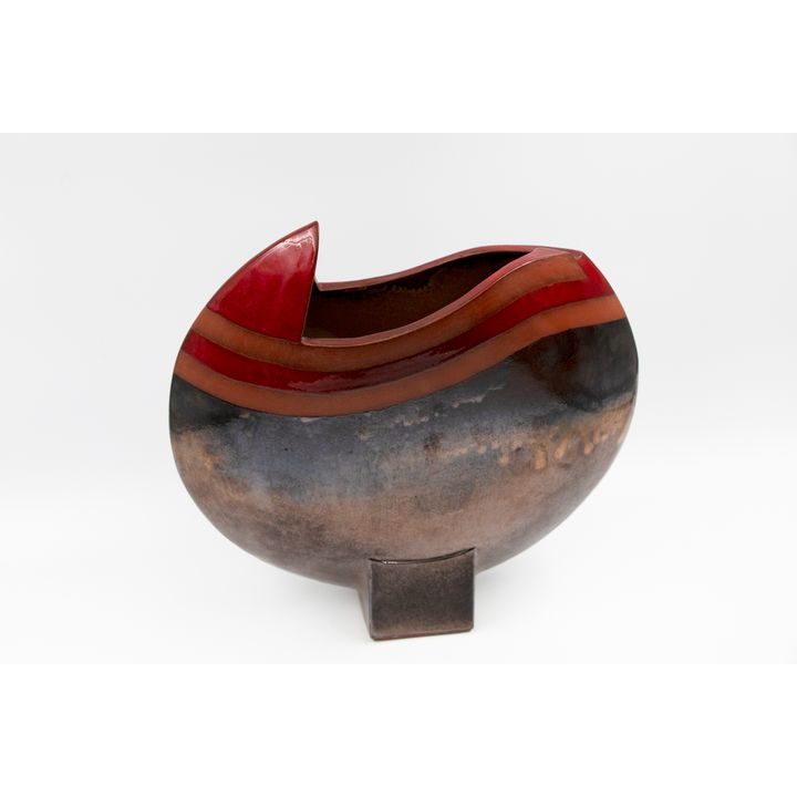 Keith Blight - Pedestal moon vase
