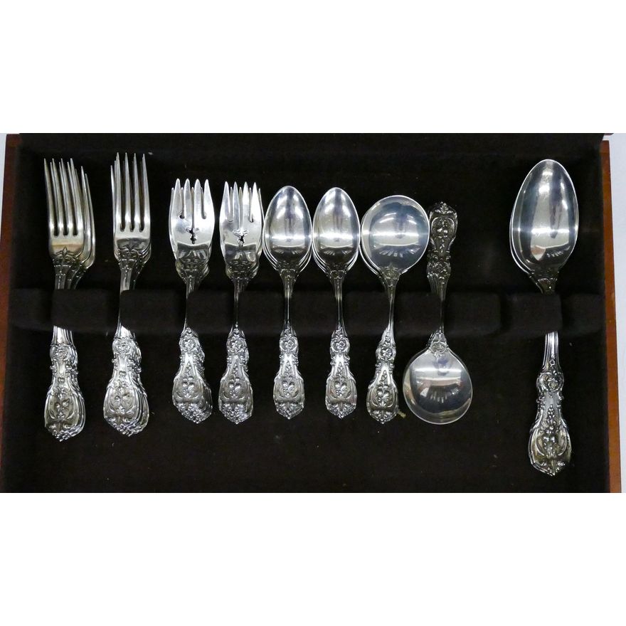52pc Reed & Barton ''Francis 1st'' Sterling Flatware Service