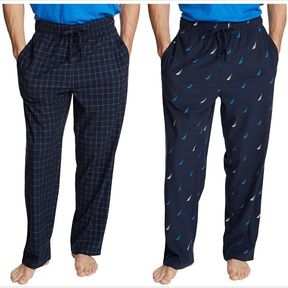 NAUTICA MEN'S SLEEPWEAR FLEECE PANT 2 PACK SZ MEDIUM