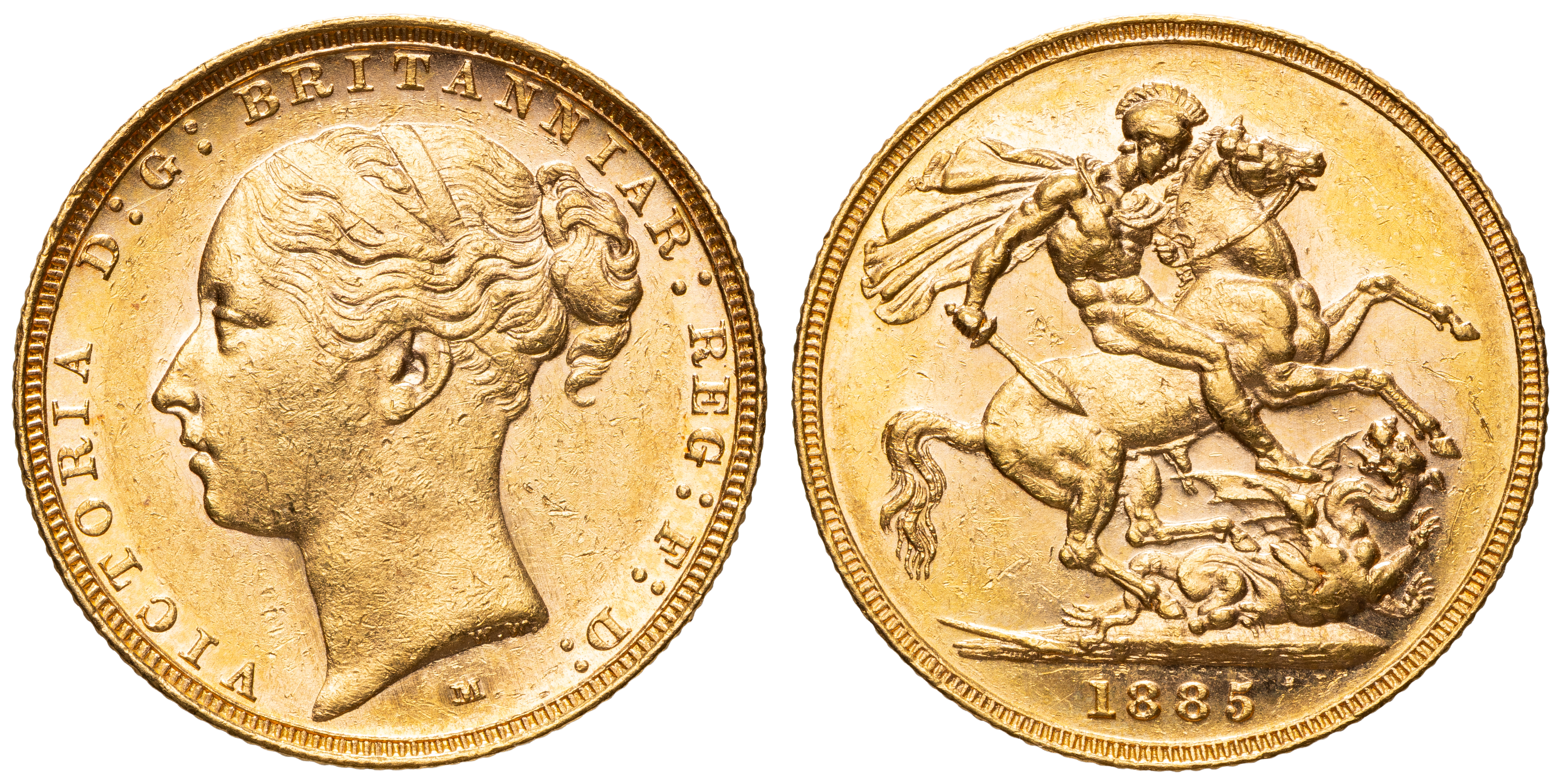 Victoria, Sovereign, 1885-M, gEF