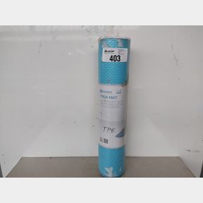 YOGI ECO-FRIENDLY NON-SLIP TPE DOUBLE SIDED YOGA MAT - GYM ACCESSORY - NAVY LIGHT BLUE -