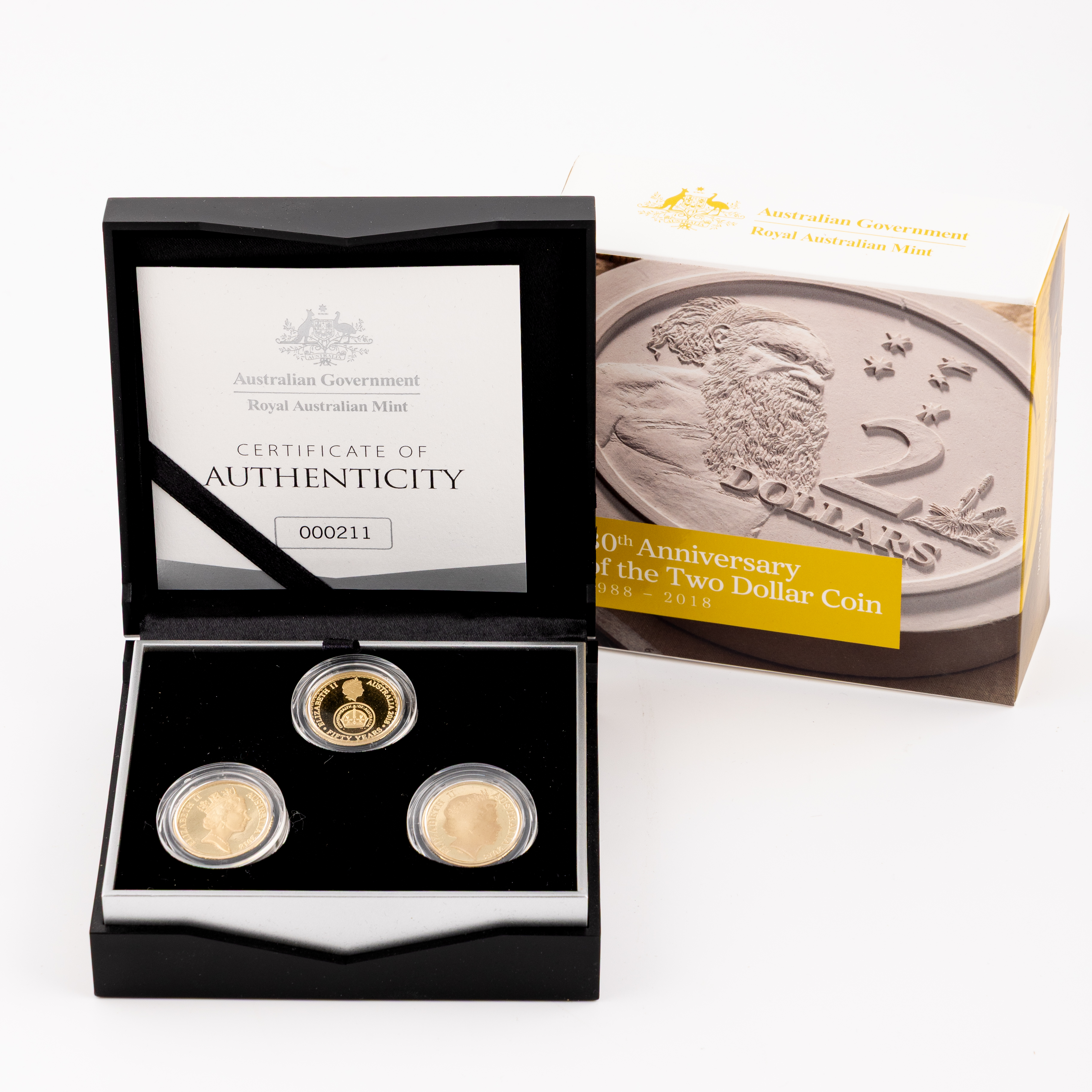 Elizabeth II, RAM - 30th Anniversary of the Two Dollar Coin, Two Dollars, 2018, FDC
