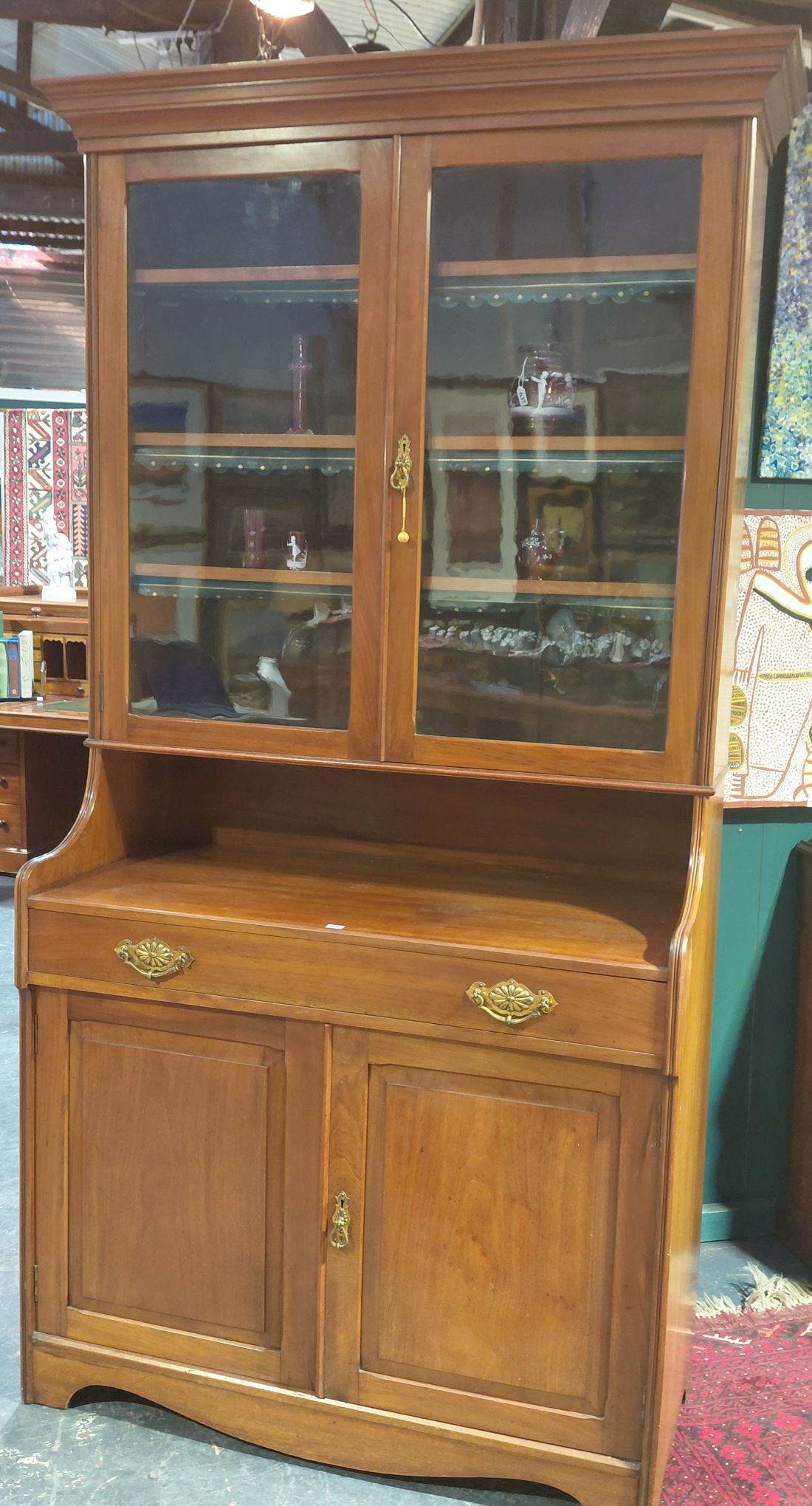 636 · AUSTRALIAN BLACKWOOD BOOKCASE