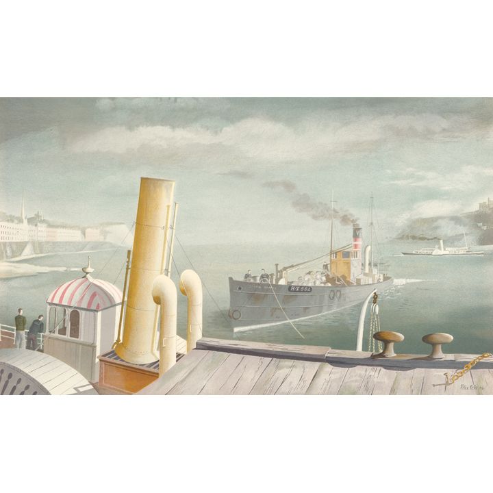 Felix Kelly 'Drifter and Paddle Steamer'