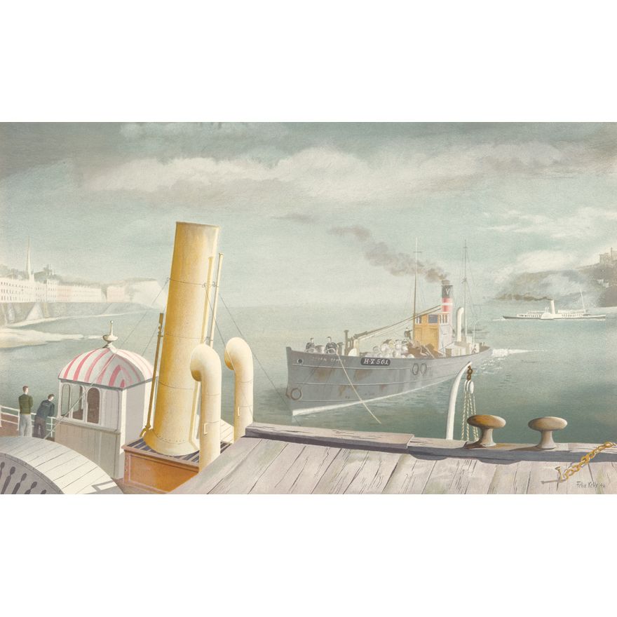 Felix Kelly 'Drifter and Paddle Steamer'