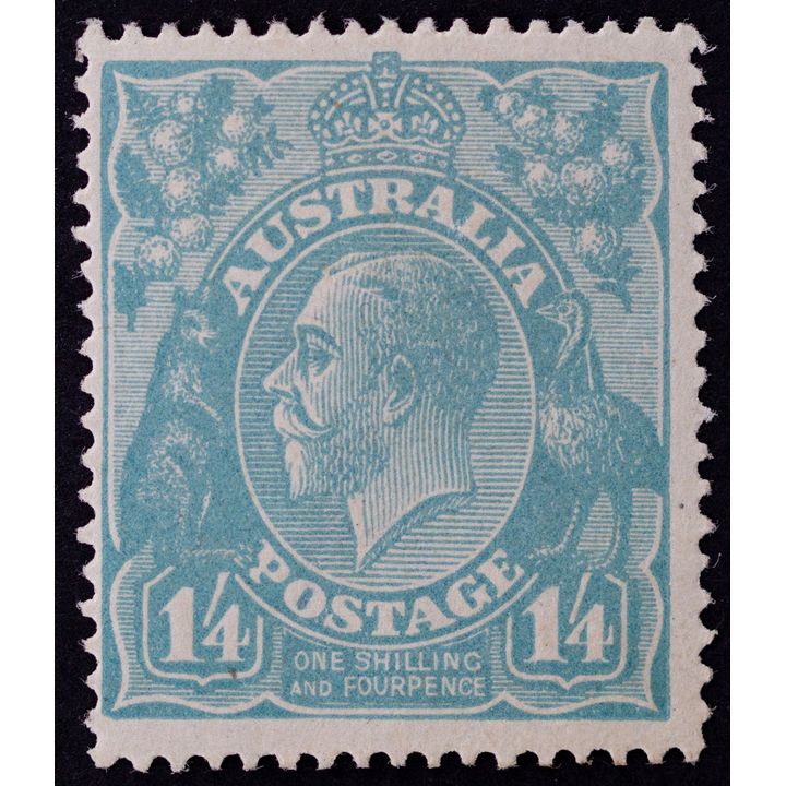 Single Watermark, One Shilling & Fourpence, 1920, Fine