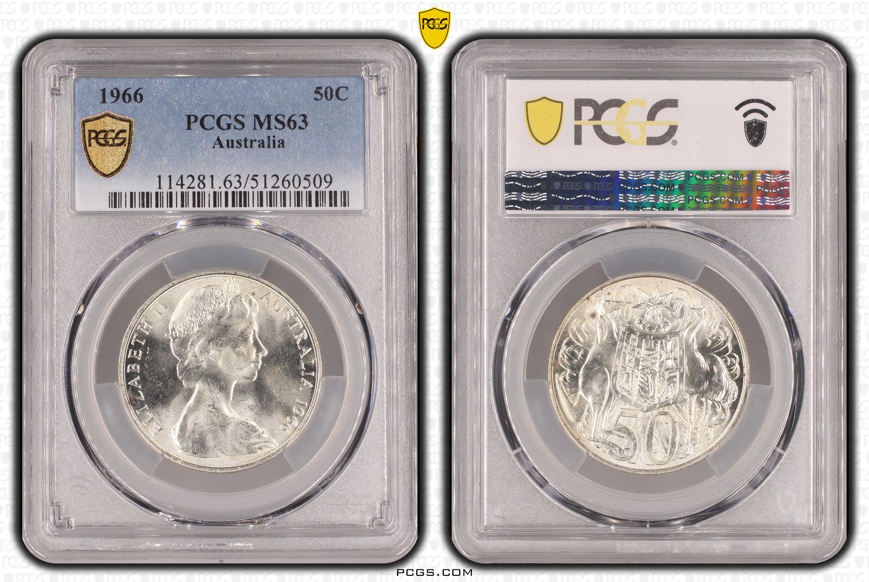 Fifty Cent, 1966, PCGS MS63