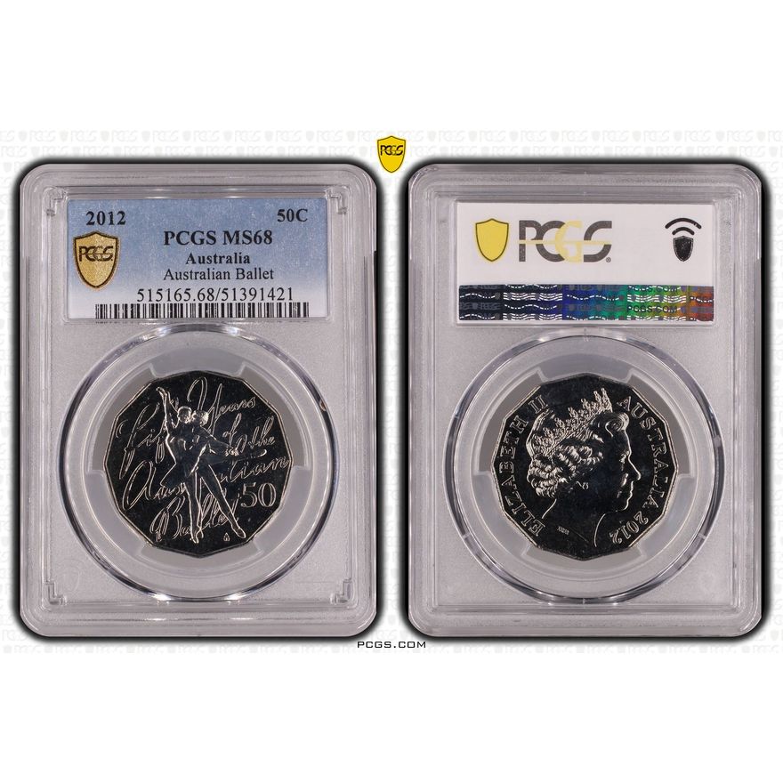 Australian Ballet, Fifty Cent, 2012, PCGS MS68