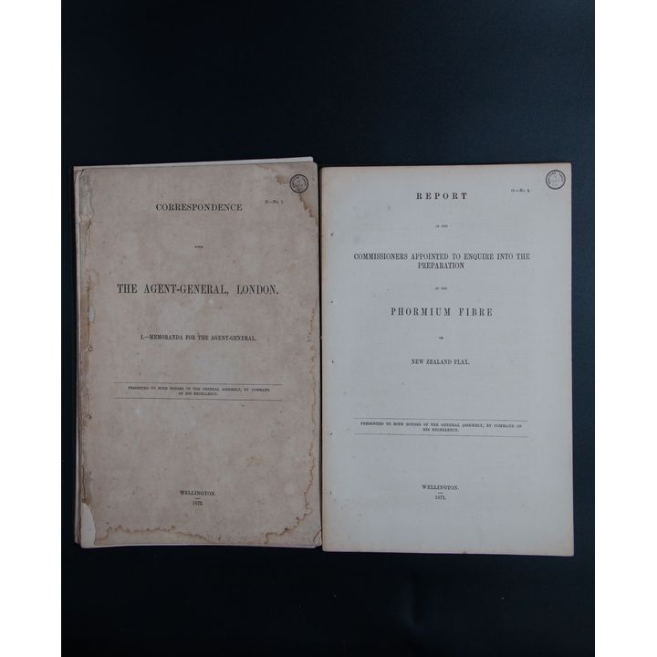GENERAL ASSEMBLY PAPERS [2 items] - Phormium Fibre or New Zealand Flax:
