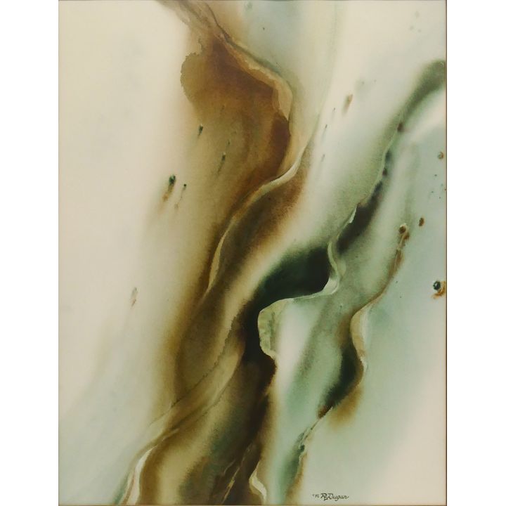 R.E. Dugan ''Sands'' 1976 Watercolor on Paper Framed 30''x24''