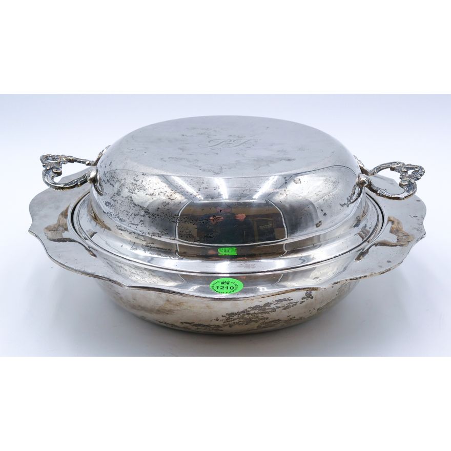 Columbian 900 Silver Covered Server 11'' - 1,055 Grams TW