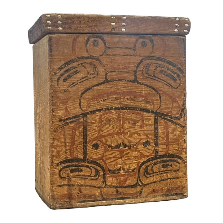 Antique Northwest Coast Bentwood Storage Box