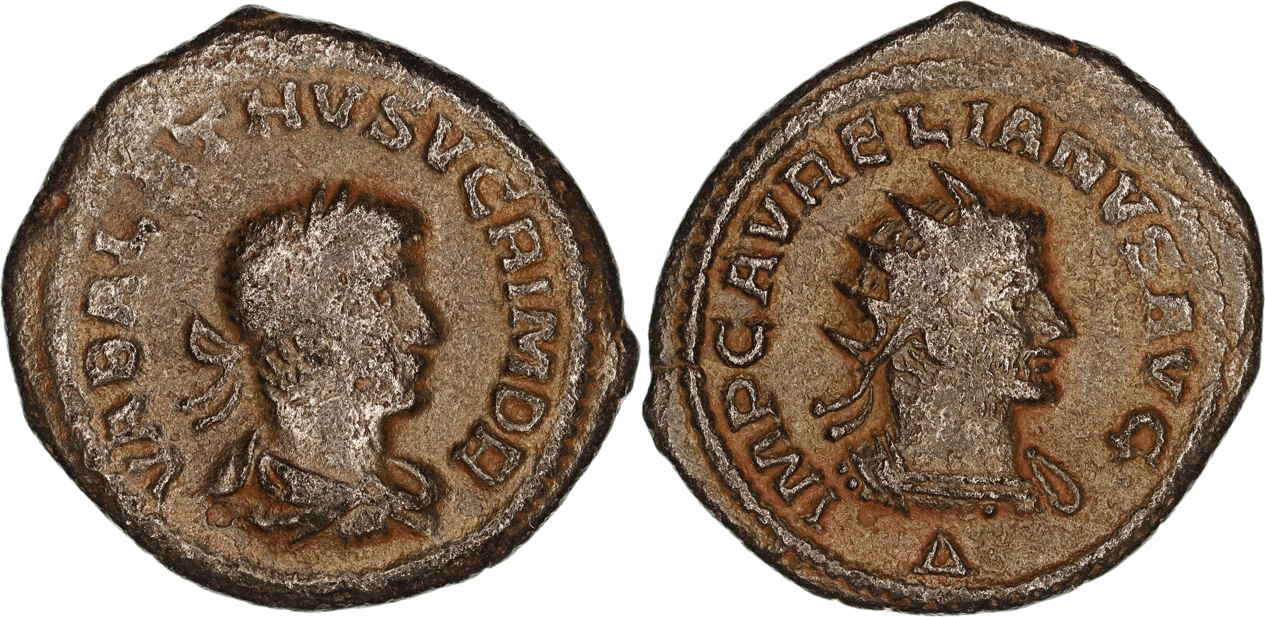 Roman Empire, Vabalathas & Aurelian, Æ Antoninianus, 271-272 AD, nVF
