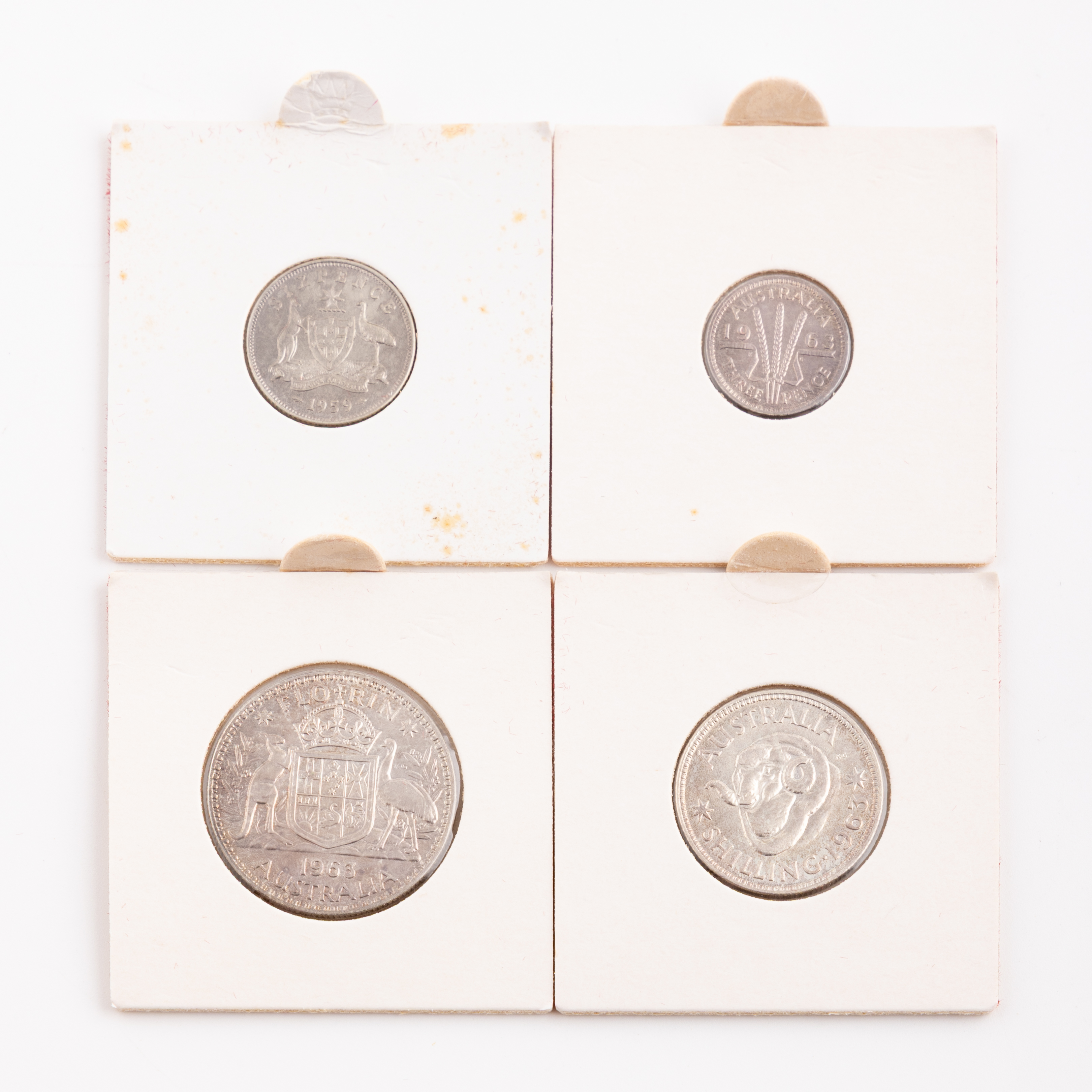 Elizabeth II, Threepence - Florin, 1963, FDC