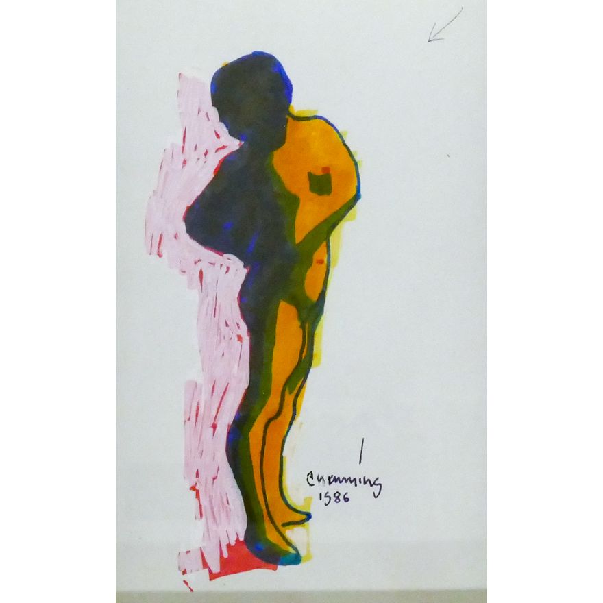 William Cumming ''Standing Nude'' 1986 Mixed Media