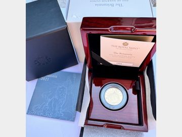 2021 BRITANNIA PROOF 1/4oz GOLD 25 POUND COIN BOXED