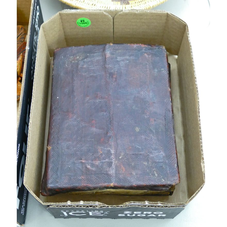 Old Ethiopian Illuminated Bible Leatherbound 7.5''