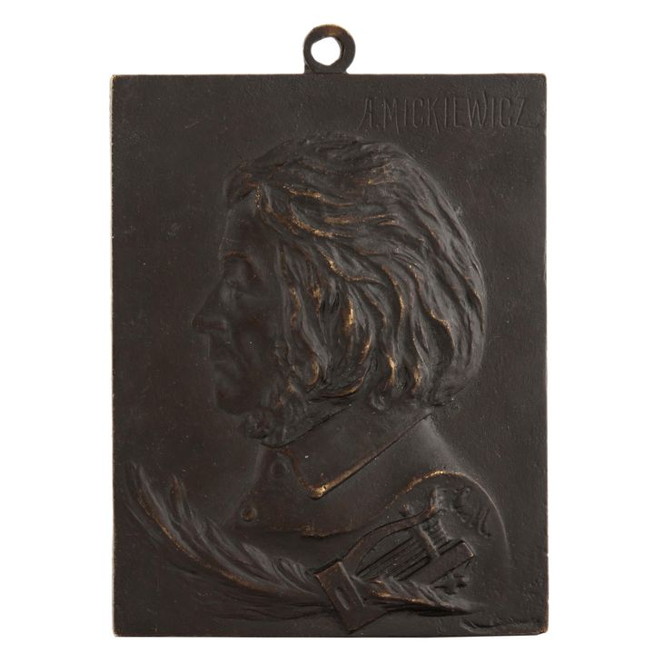 Czesław Makowski | Plakieta pamiątkowa - Adam Mickiewicz, pocz. XX w.