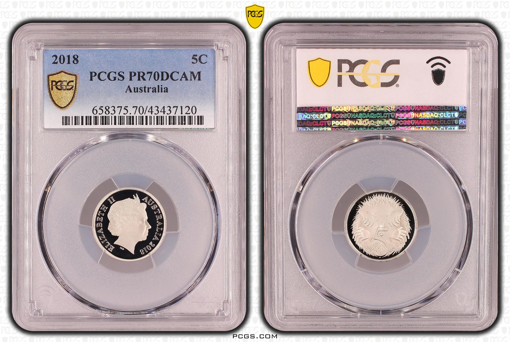 Five Cent, 2018, PCGS PR70DCAM