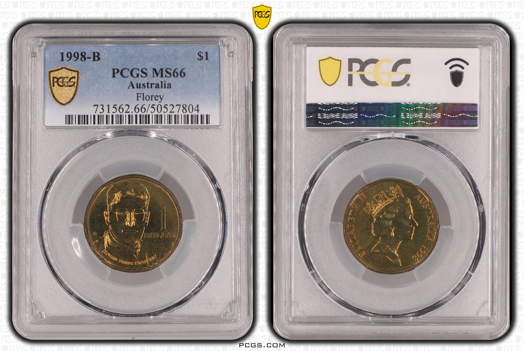 Florey, One Dollar, 1998-B, PCGS MS66