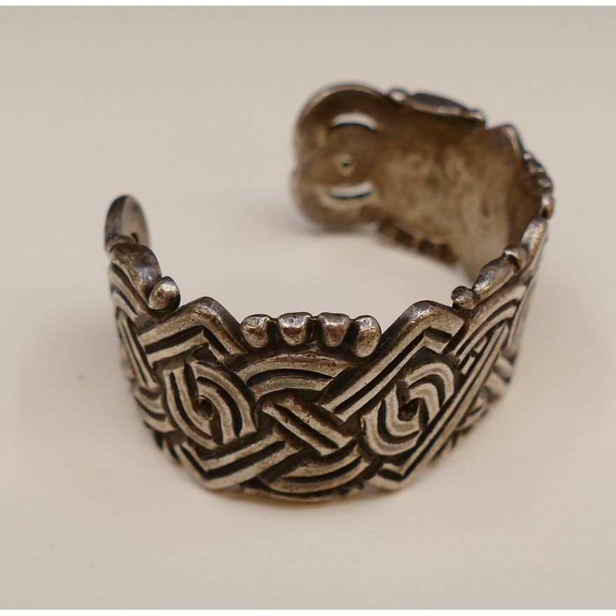 William Spratling Mexican Sterling Cuff Bracelet- 86g