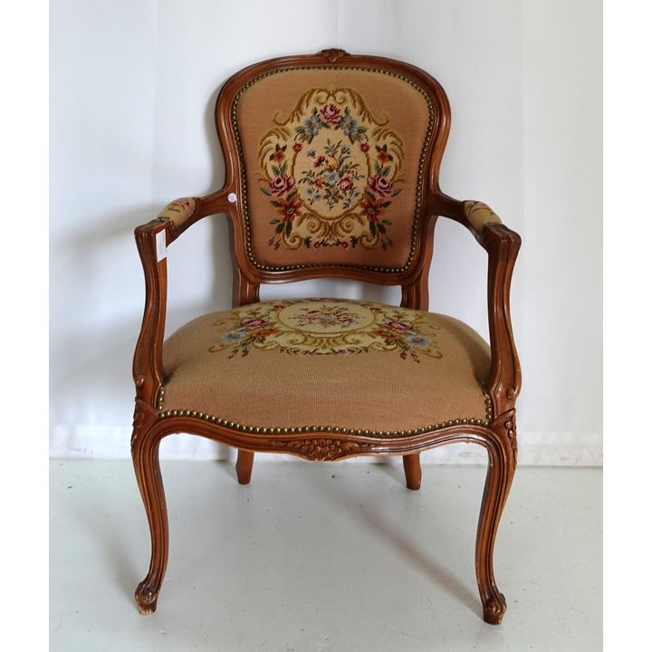 UPHOLSTERED OPEN ARMCHAIR