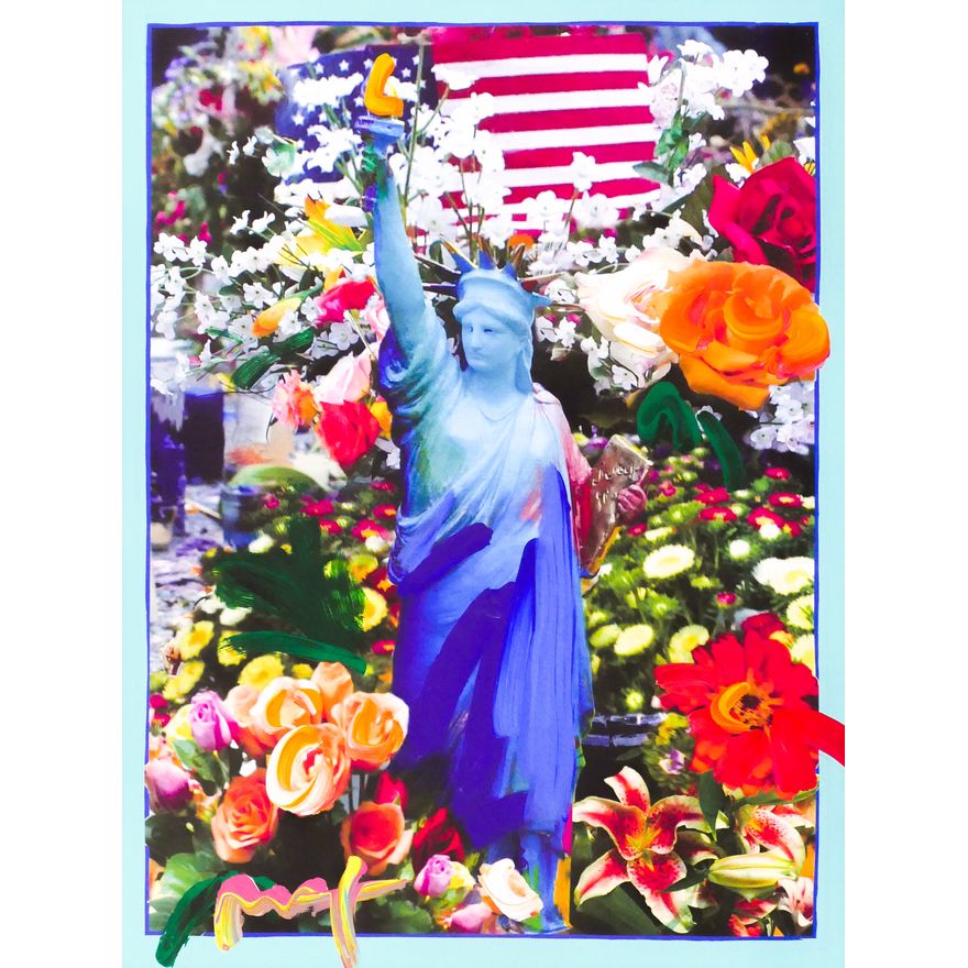 Peter Max ''Land of the Free, Home of the Brave'' Mixed Media