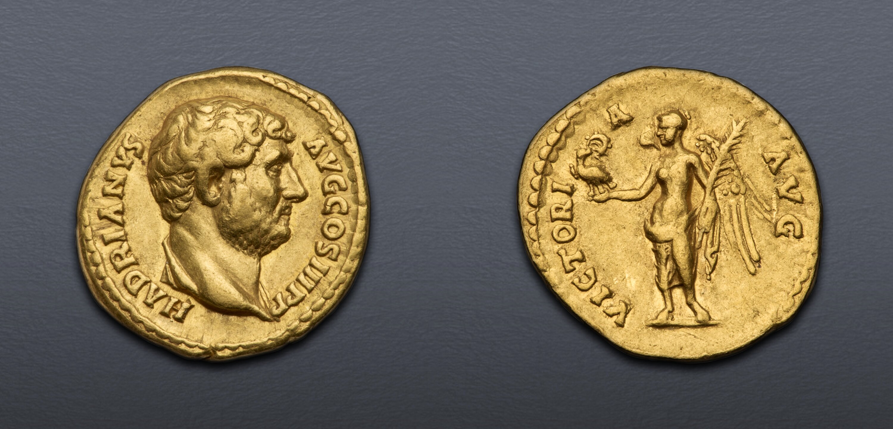 Hadrian. AD 117-138. AV Aureus (18.5mm, 7.24 g, 6h). Bar Kochba Victory ...