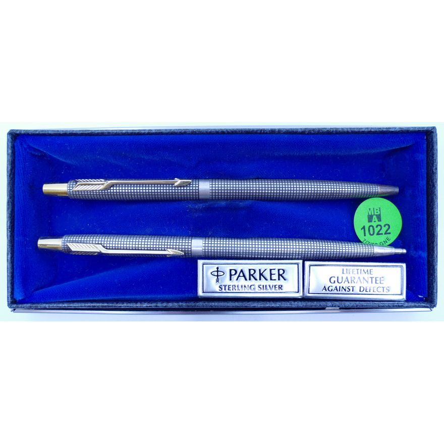 Vintage Parker Sterling Pen Set in Box