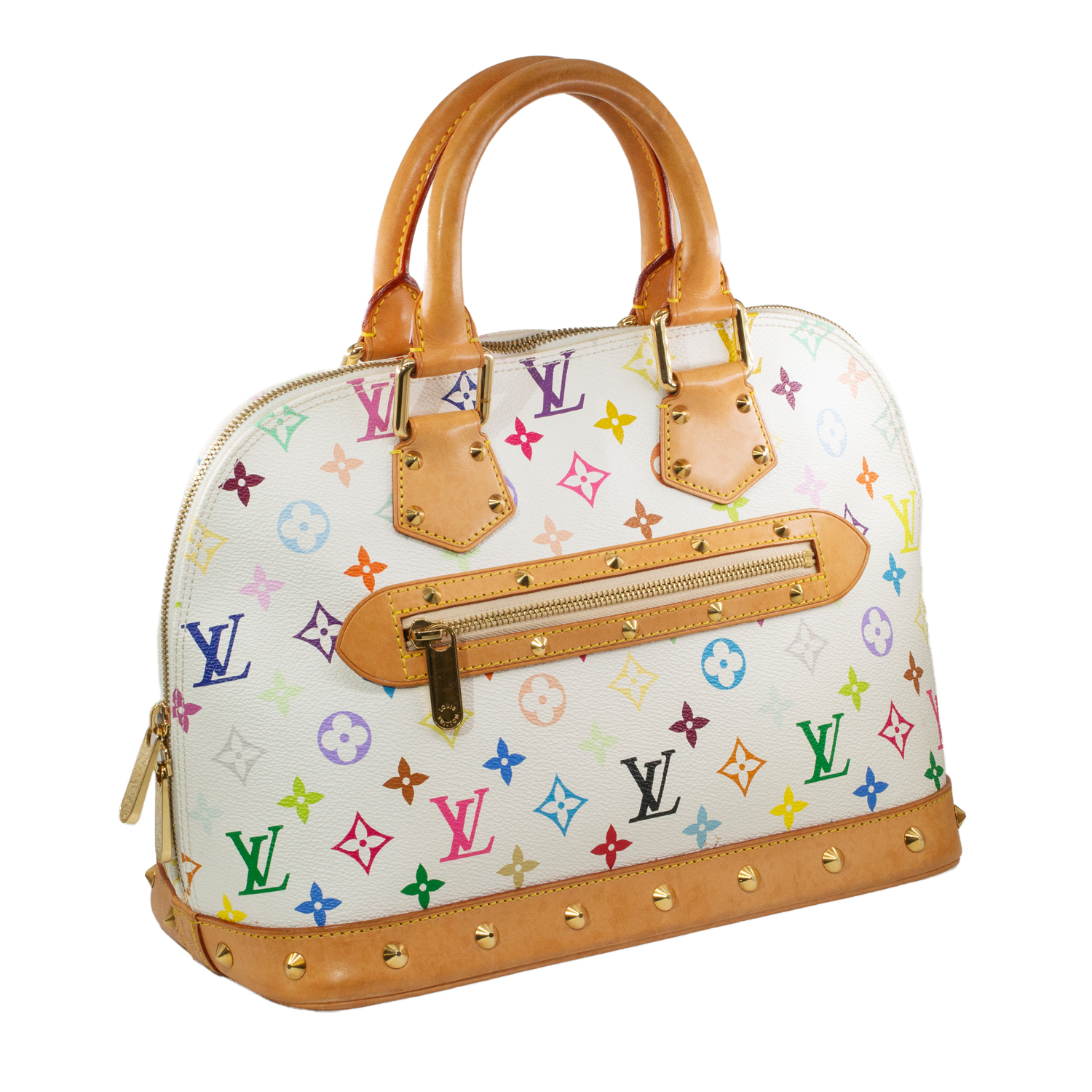 119 · Louis Vuitton Monogram Multicolore Alma PM Bag – White Canvas, Circa 2000s