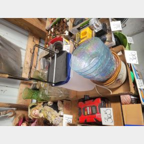 2 Boxes of plastic containers and canning jars