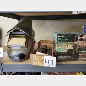 Welding Helmet, Router Bit Sharpener and Framing Vice