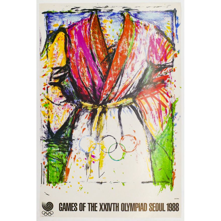 Jim Dine ''Games Of The XXIVTH Olympiad Seoul 1988'' Olympic Poster