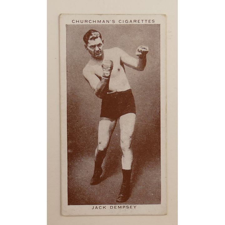 Jack Dempsey Churchman Cigarette Card