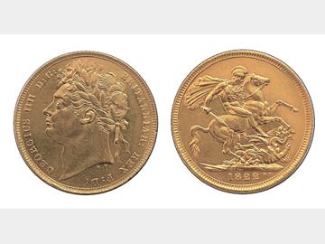 1822 KING GEORGE IV GOLD SOVEREIGN