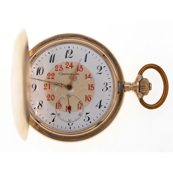 Switzerland, 14ct Yellow Gold Full Hunter Pocket Watch, c.1859, VGC