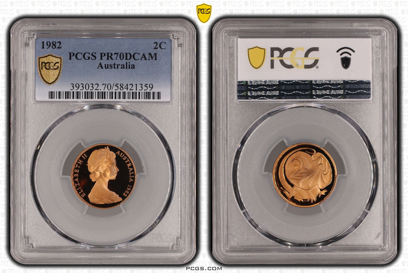 Two Cent, 1982, Pcgs Pr70dcam
