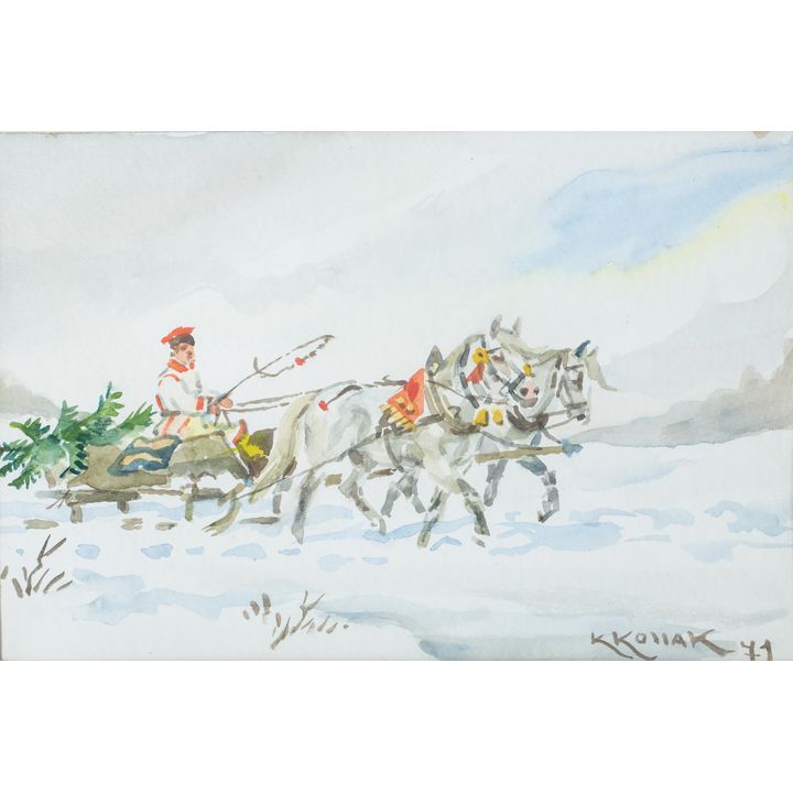 Karol Kossak | Zbliżają się święta, 1971 r.